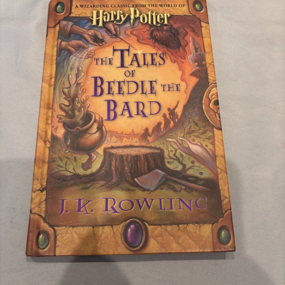 Classic Books From Library Of Hogwarts 2001 Fantastic Beasts Quidditch Beedle - Picture 5 of 6